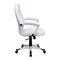 Flash Furniture Mid-Back Exec Chair, White QD-5058M-WHITE-GG - alternate 9